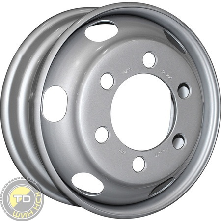 HARTUNG 503-01 17.5x6 6x222.25 ET118 CB164 Silver 9 мм 1850 кг